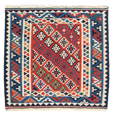 Kelim Rug - Oriental square  - 103 x 100 cm - multicolored