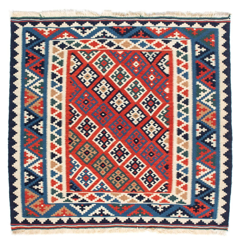 Kelim Rug - Oriental square  - 103 x 100 cm - multicolored