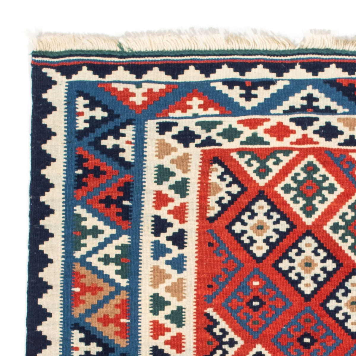 Kelim Rug - Oriental square  - 103 x 100 cm - multicolored