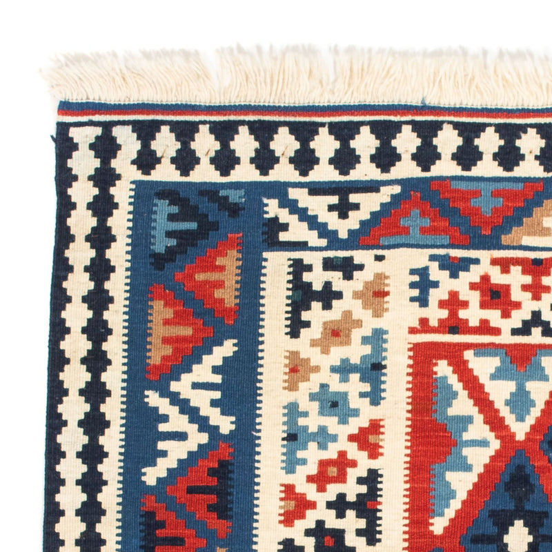 Kelim Rug - Oriental square  - 103 x 103 cm - blue