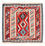 Kelim Rug - Oriental square  - 105 x 102 cm - red