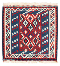 Kelim Rug - Oriental square  - 104 x 103 cm - dark blue