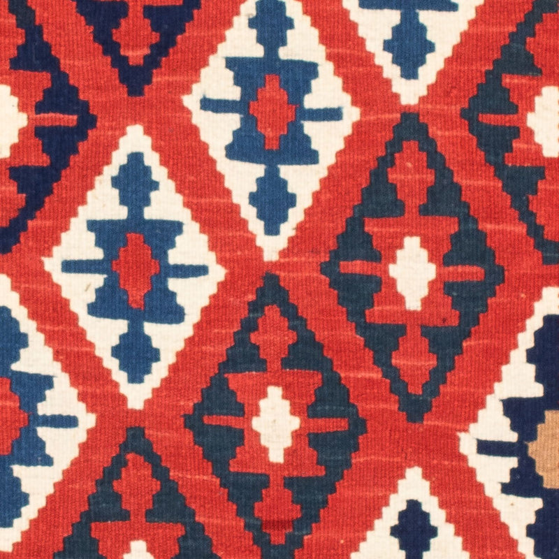 Kelim Rug - Oriental square  - 102 x 100 cm - blue