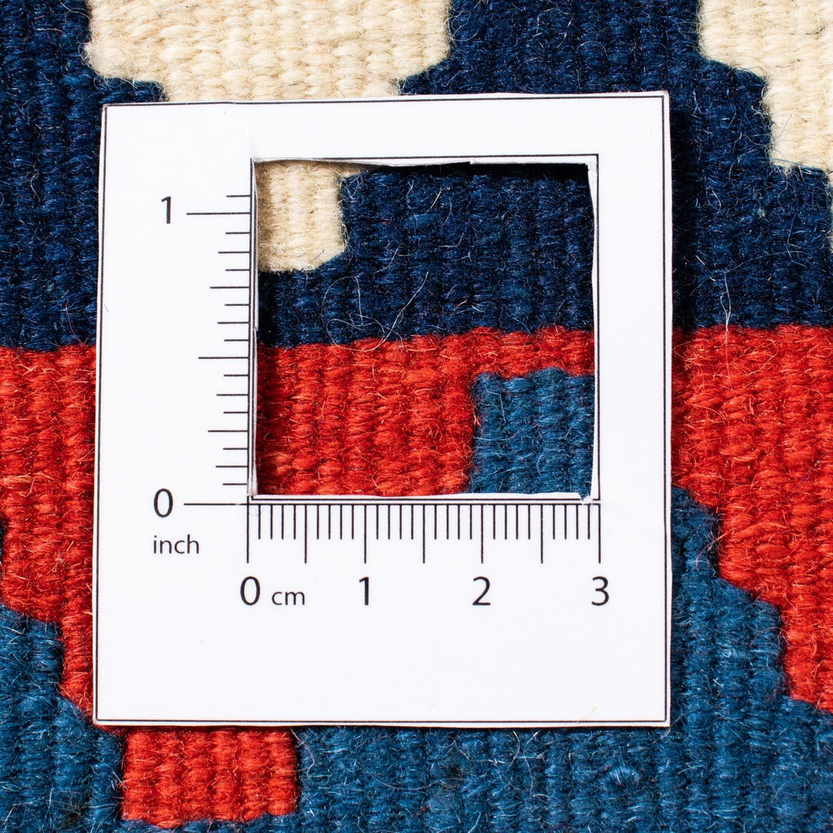 Kelim Rug - Oriental square  - 100 x 100 cm - red