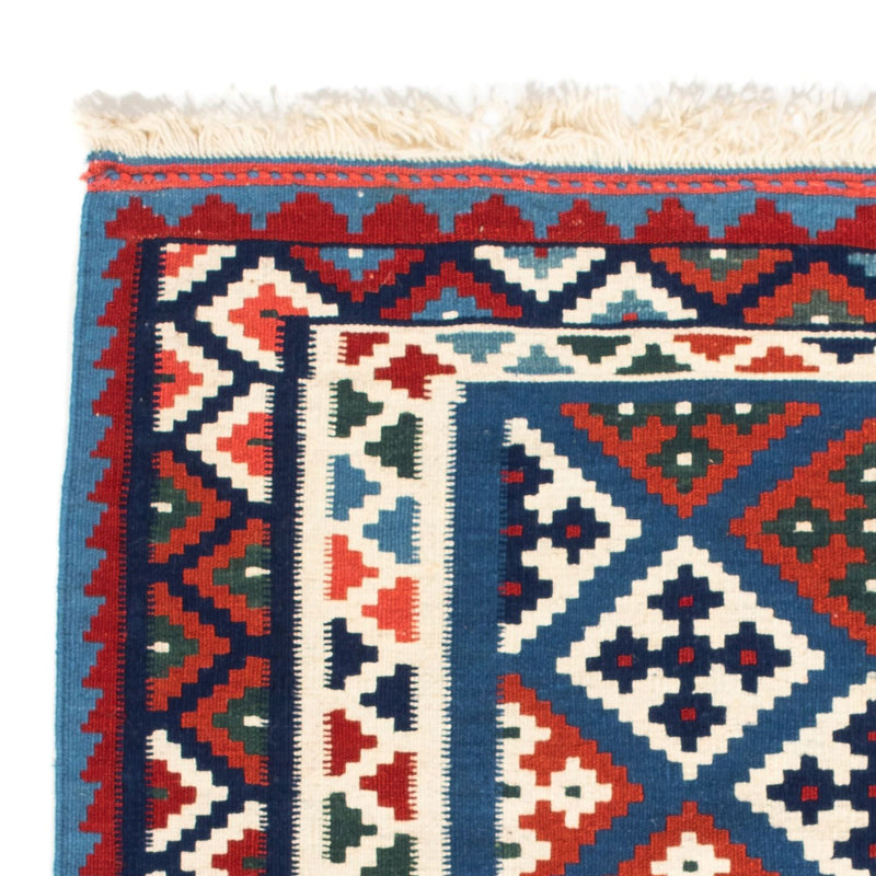 Kelim Rug - Oriental square  - 104 x 101 cm - blue