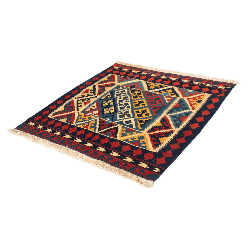 Kelim Rug - Oriental square  - 110 x 109 cm - red