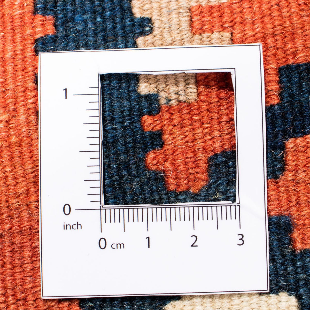 Kelim Rug - Oriental square  - 102 x 102 cm - rust