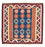 Kelim Rug - Oriental square  - 104 x 102 cm - blue