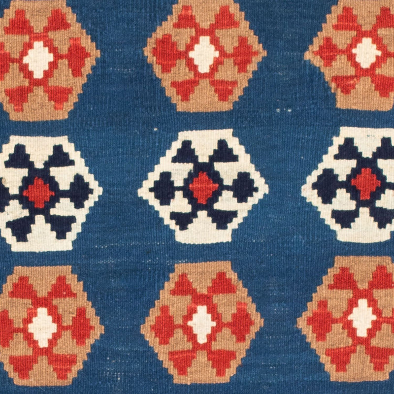 Kelim Rug - Oriental square  - 104 x 102 cm - blue