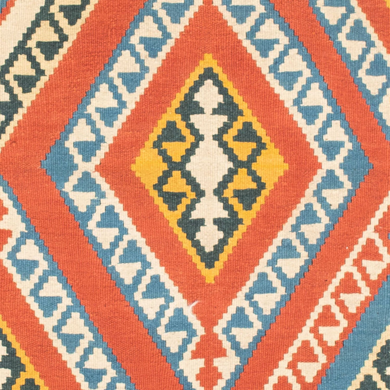 Kelim Rug - Oriental square  - 107 x 100 cm - orange