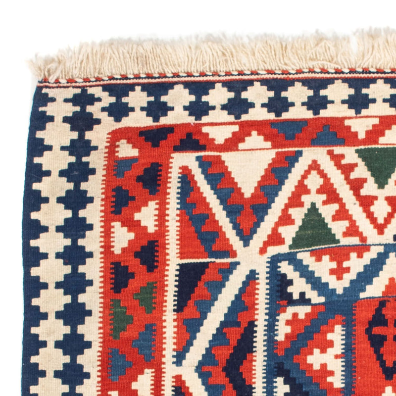 Kelim Rug - Oriental square  - 111 x 105 cm - red