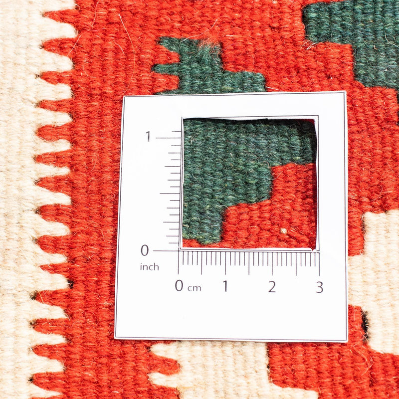 Kelim Rug - Oriental square  - 111 x 105 cm - red