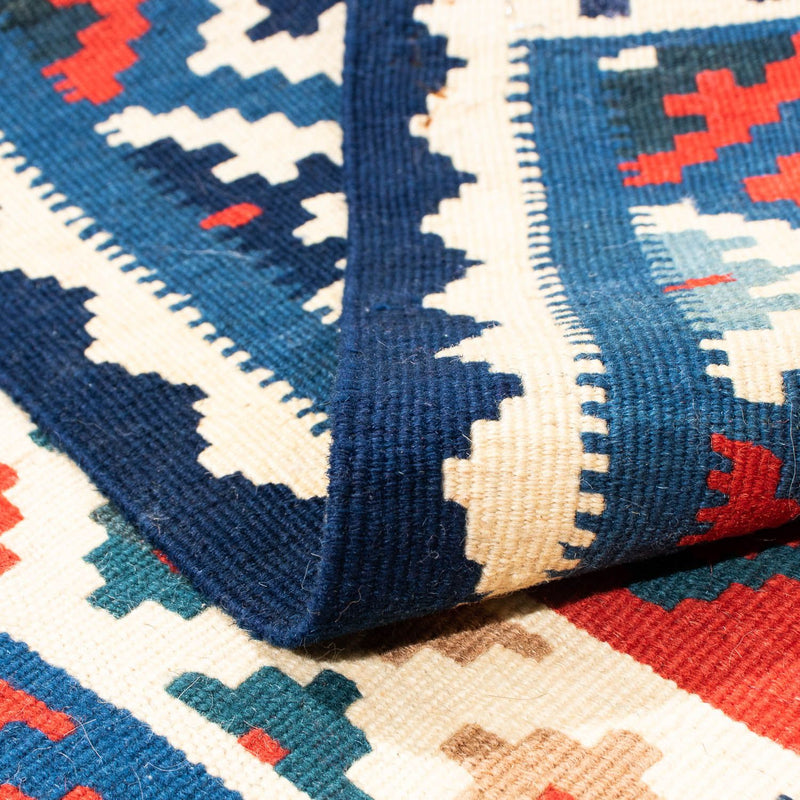 Kelim Rug - Oriental square  - 104 x 100 cm - dark blue