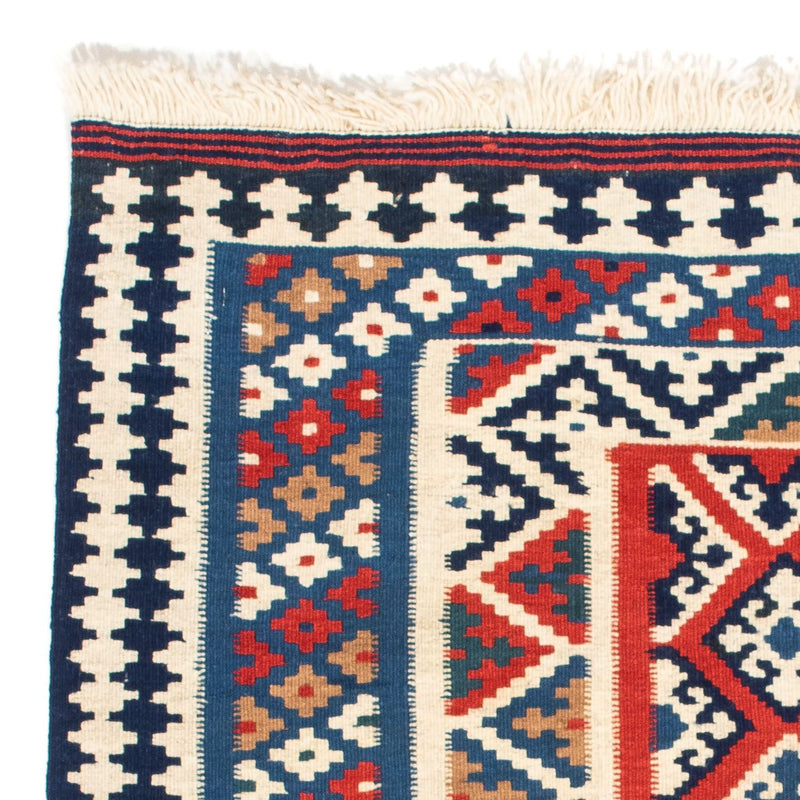 Kelim Rug - Oriental square  - 99 x 95 cm - dark blue