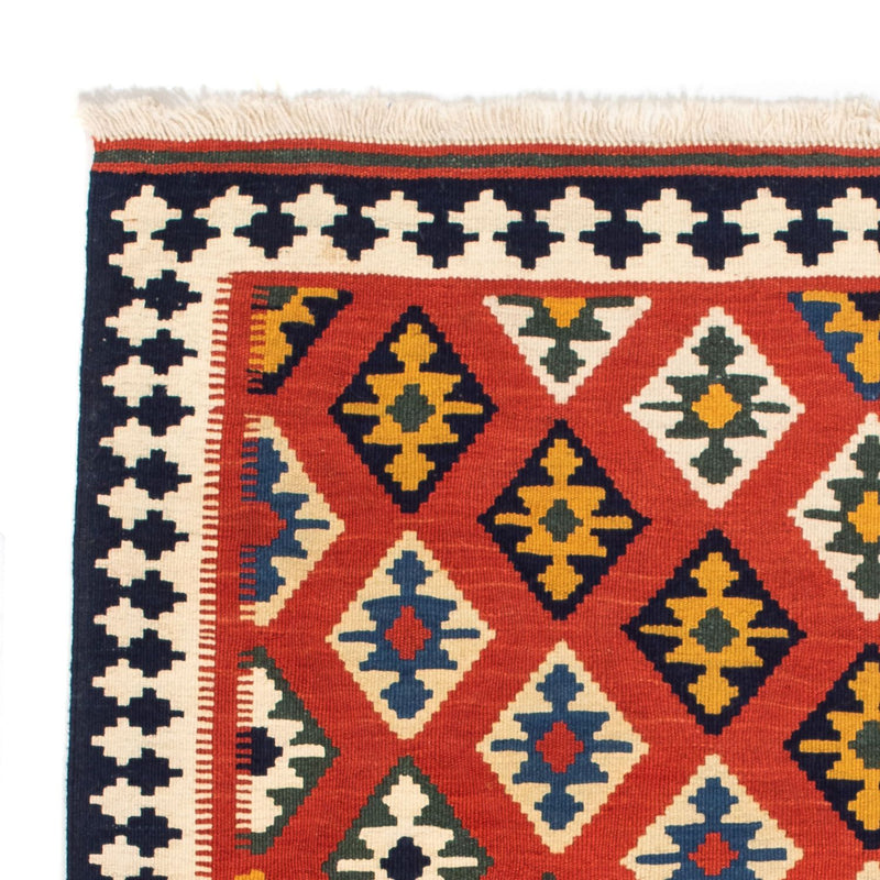 Kelim Rug - Oriental square  - 106 x 103 cm - red