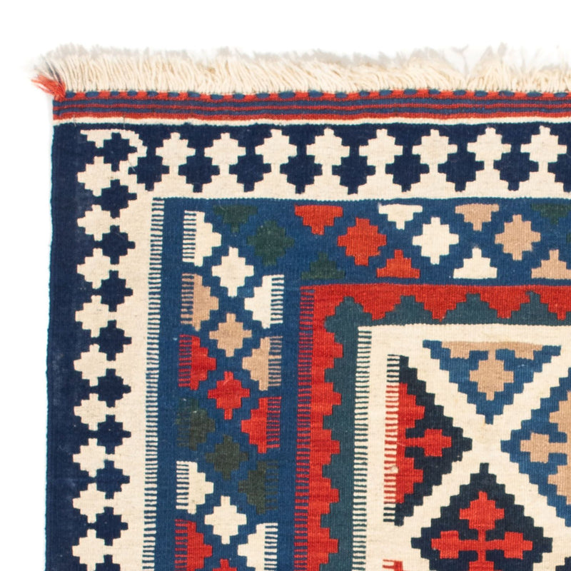 Kelim Rug - Oriental square  - 104 x 103 cm - blue