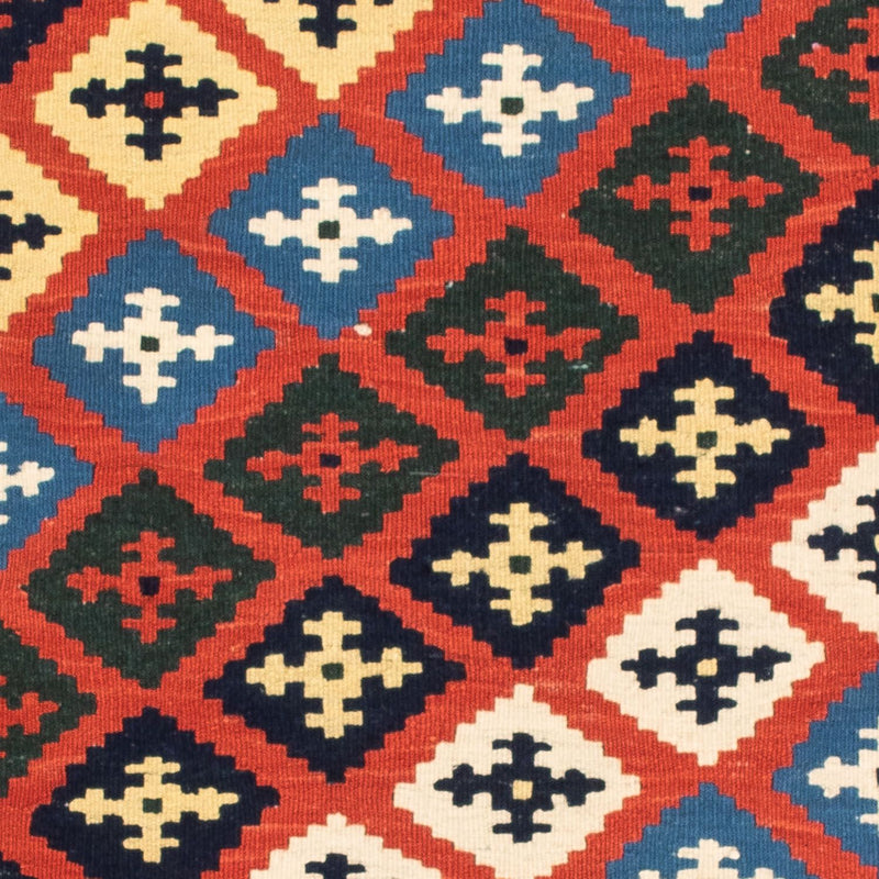 Kelim Rug - Oriental square  - 97 x 94 cm - red