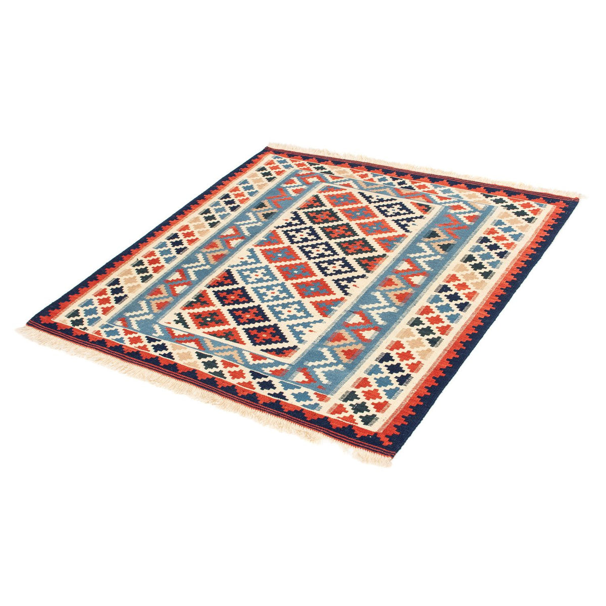 Kelim Rug - Oriental square  - 105 x 100 cm - beige