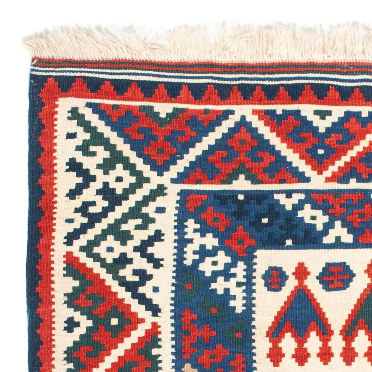 Kelim Rug - Oriental square  - 101 x 101 cm - beige