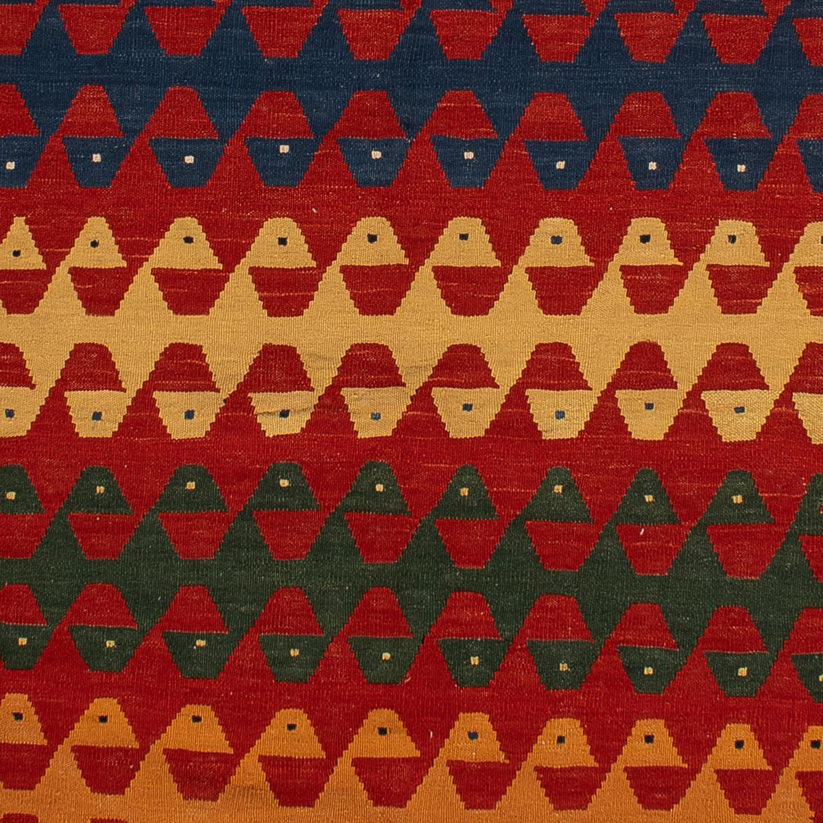 Runner Kelim Rug - Oriental - 297 x 149 cm - dark red