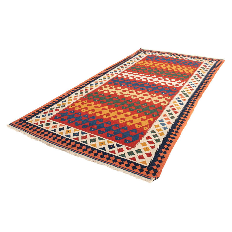 Runner Kelim Rug - Oriental - 297 x 149 cm - dark red