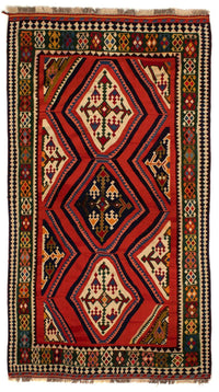 Kelim Rug - Oriental - 290 x 173 cm - dark red