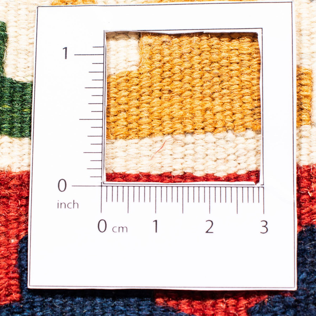 Kelim Rug - Oriental square  - 96 x 95 cm - dark red