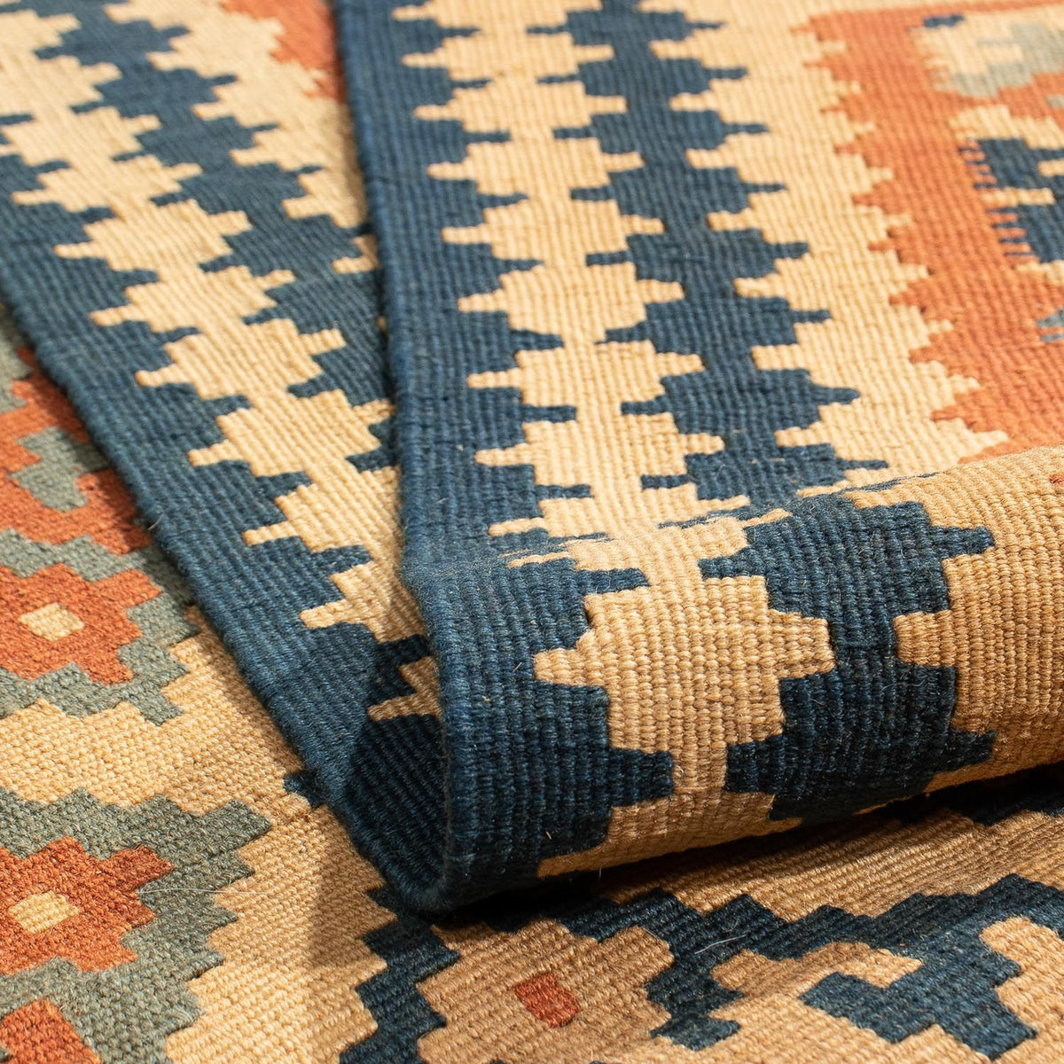 Kelim Rug - Oriental - 185 x 152 cm - light brown