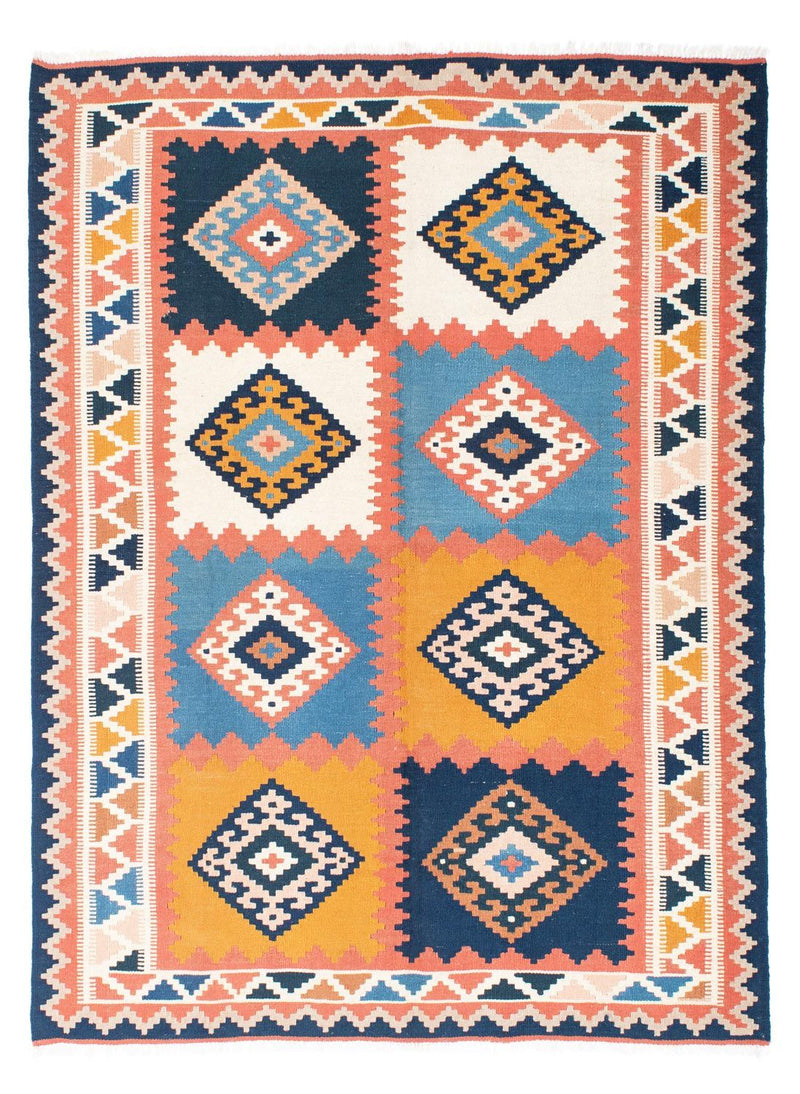 Kelim Rug - Oriental - 200 x 159 cm - blue