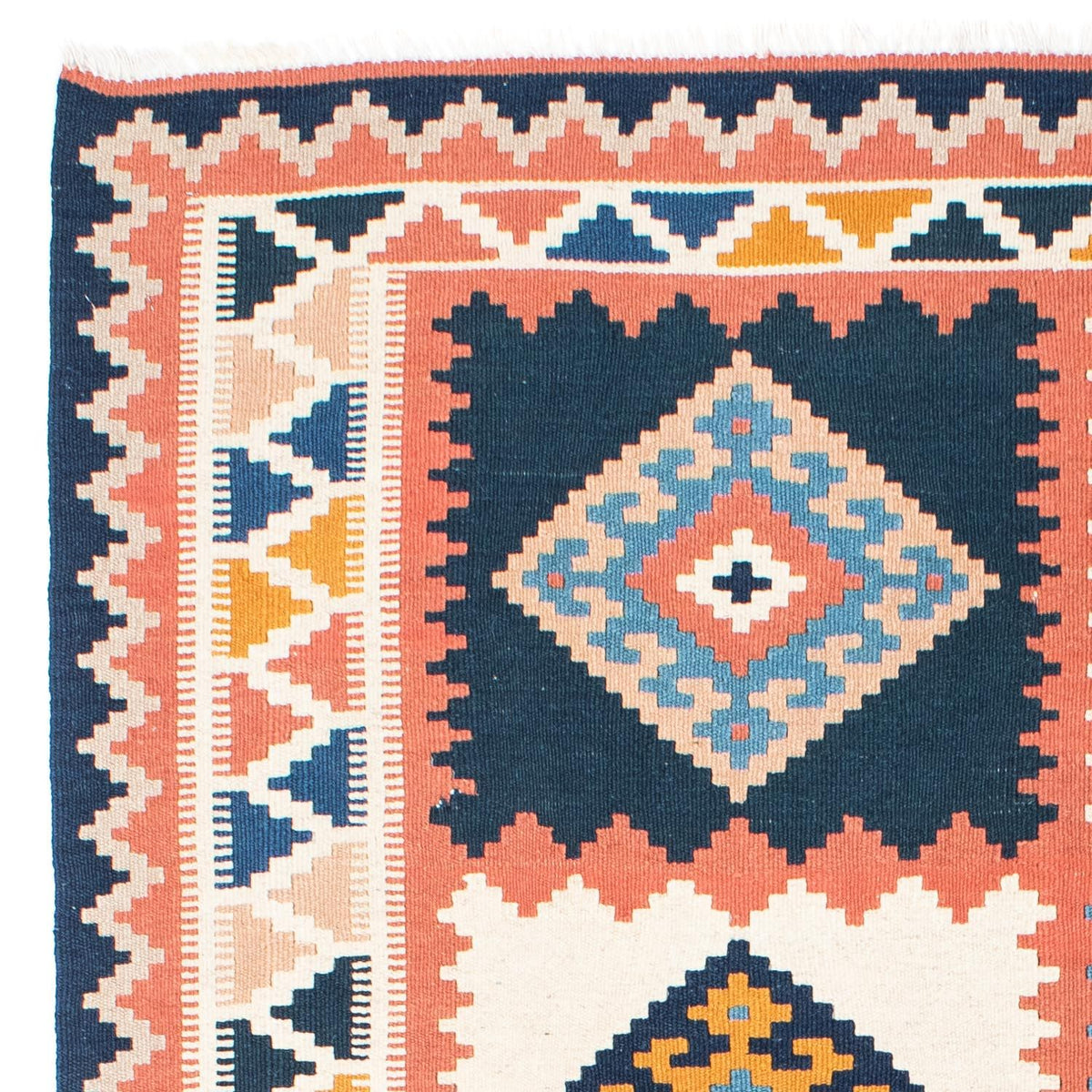 Kelim Rug - Oriental - 200 x 159 cm - blue