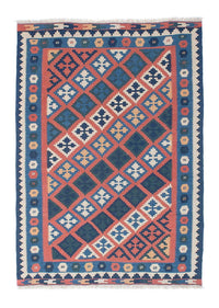 Kelim Rug - Oriental - 186 x 133 cm - multicolored