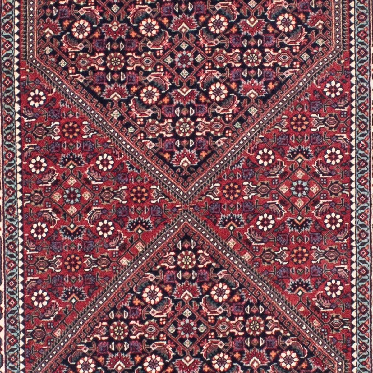 Runner Perser Rug - Bidjar - 303 x 84 cm - red