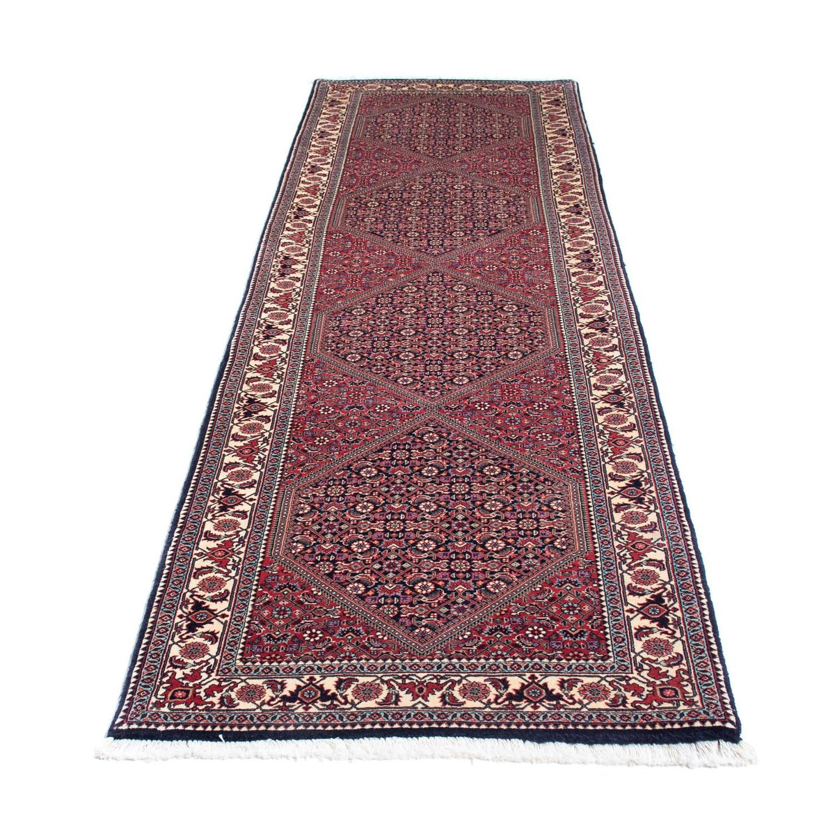 Runner Perser Rug - Bidjar - 303 x 84 cm - red