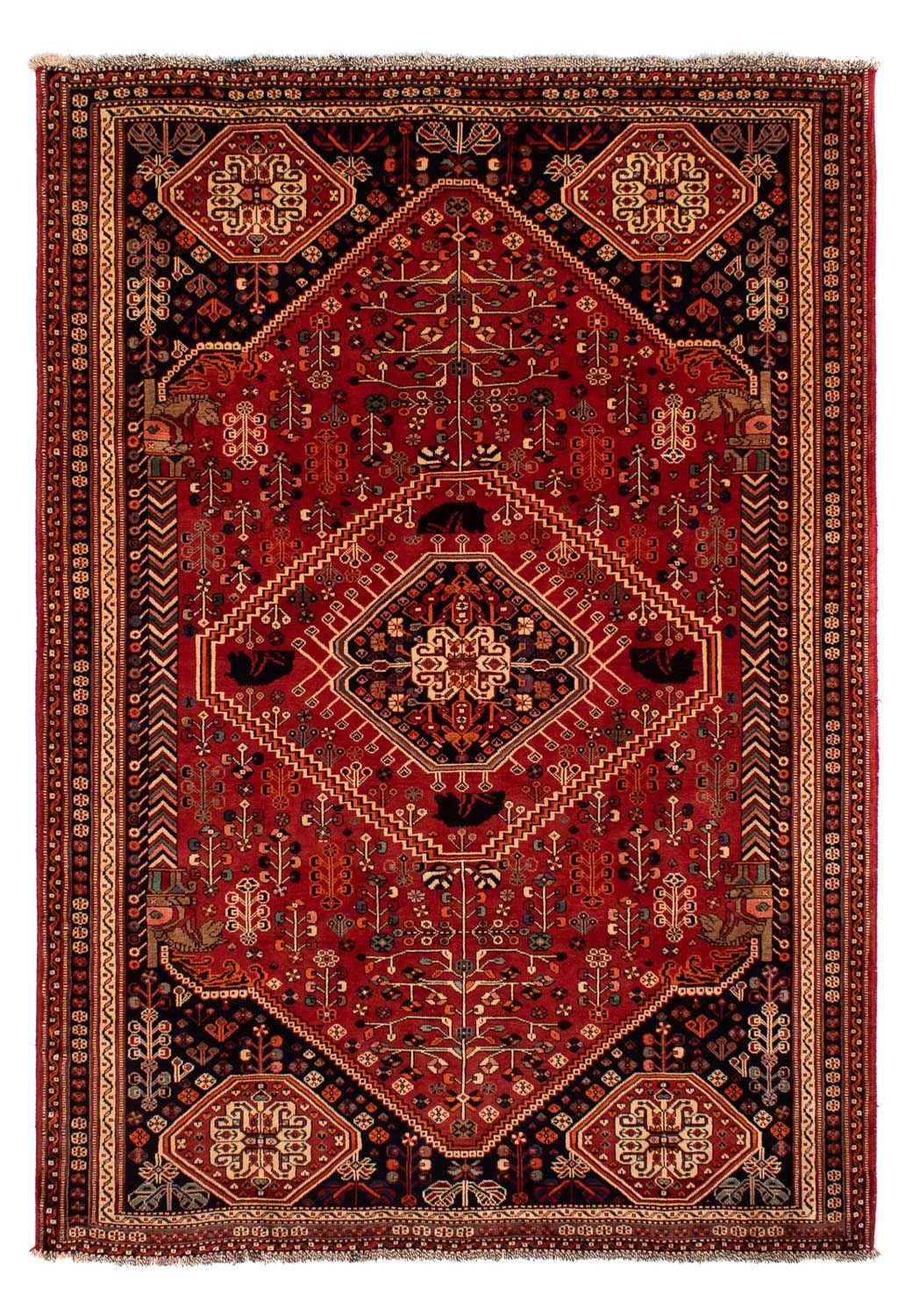 Perser Rug - Nomadic - 273 x 198 cm - dark red