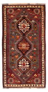 Qashqai Rug 86x158cm - Persian Rugs - Rectangle / Dark Brown / 86 x 158 cm Rectangle