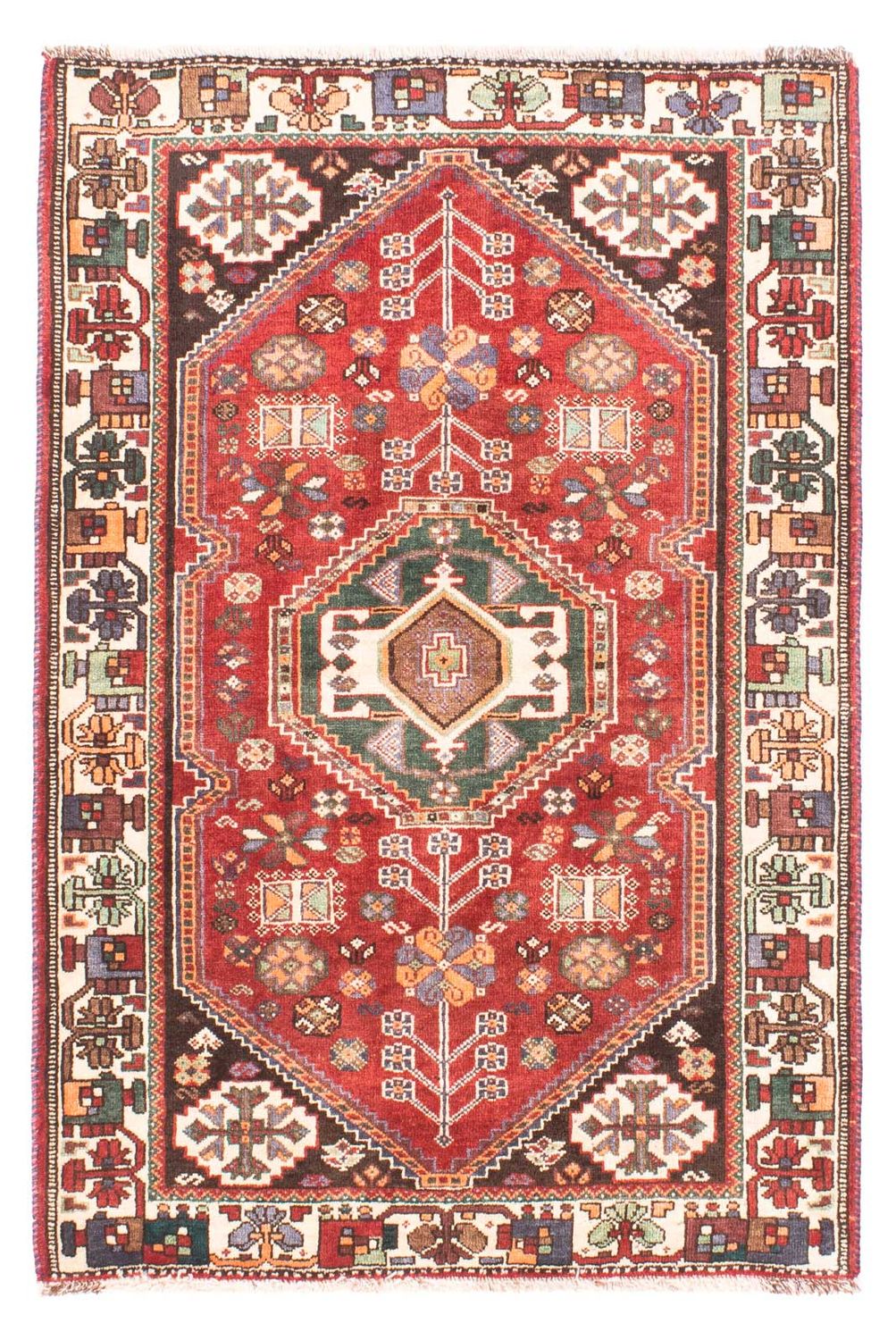 Perser Rug - Nomadic - 152 x 103 cm - dark red