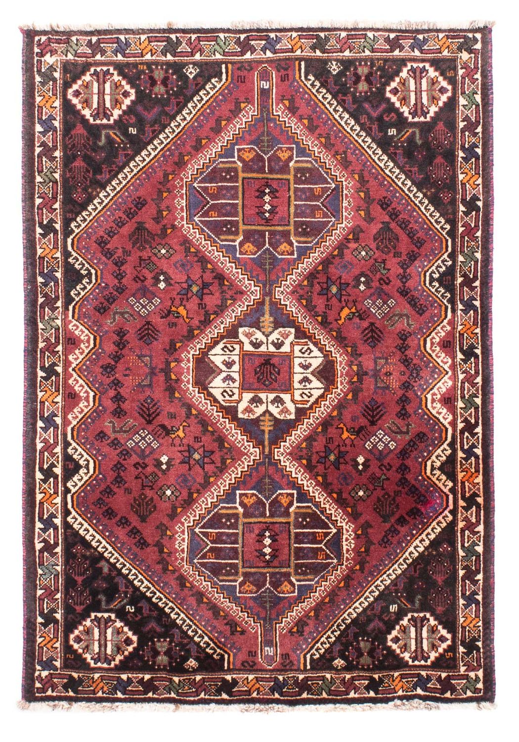 Perser Rug - Nomadic - 157 x 108 cm - dark red