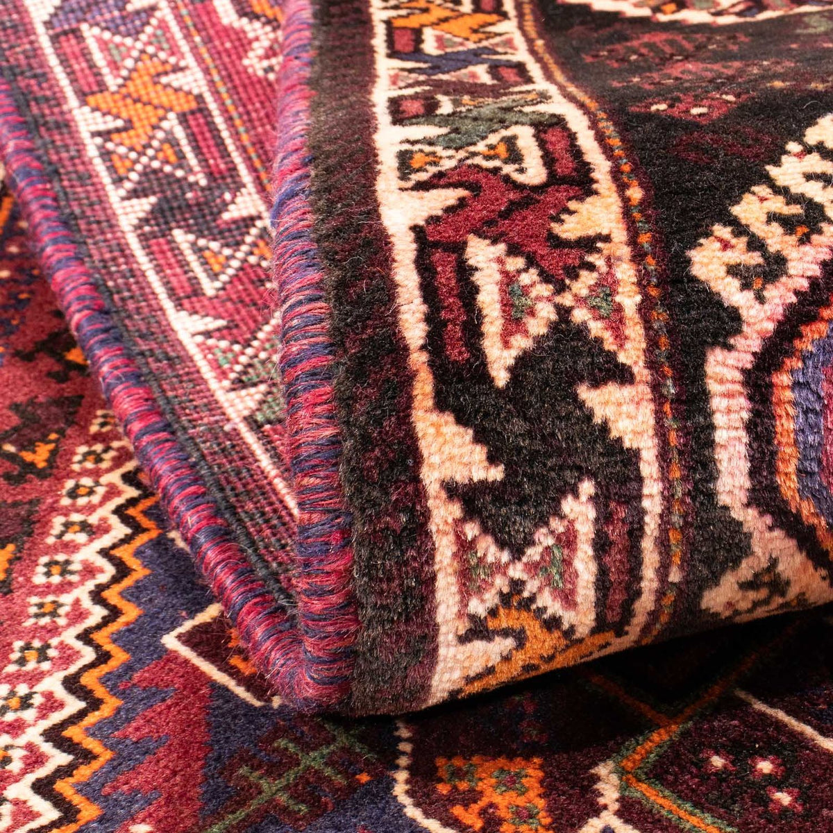 Perser Rug - Nomadic - 157 x 108 cm - dark red