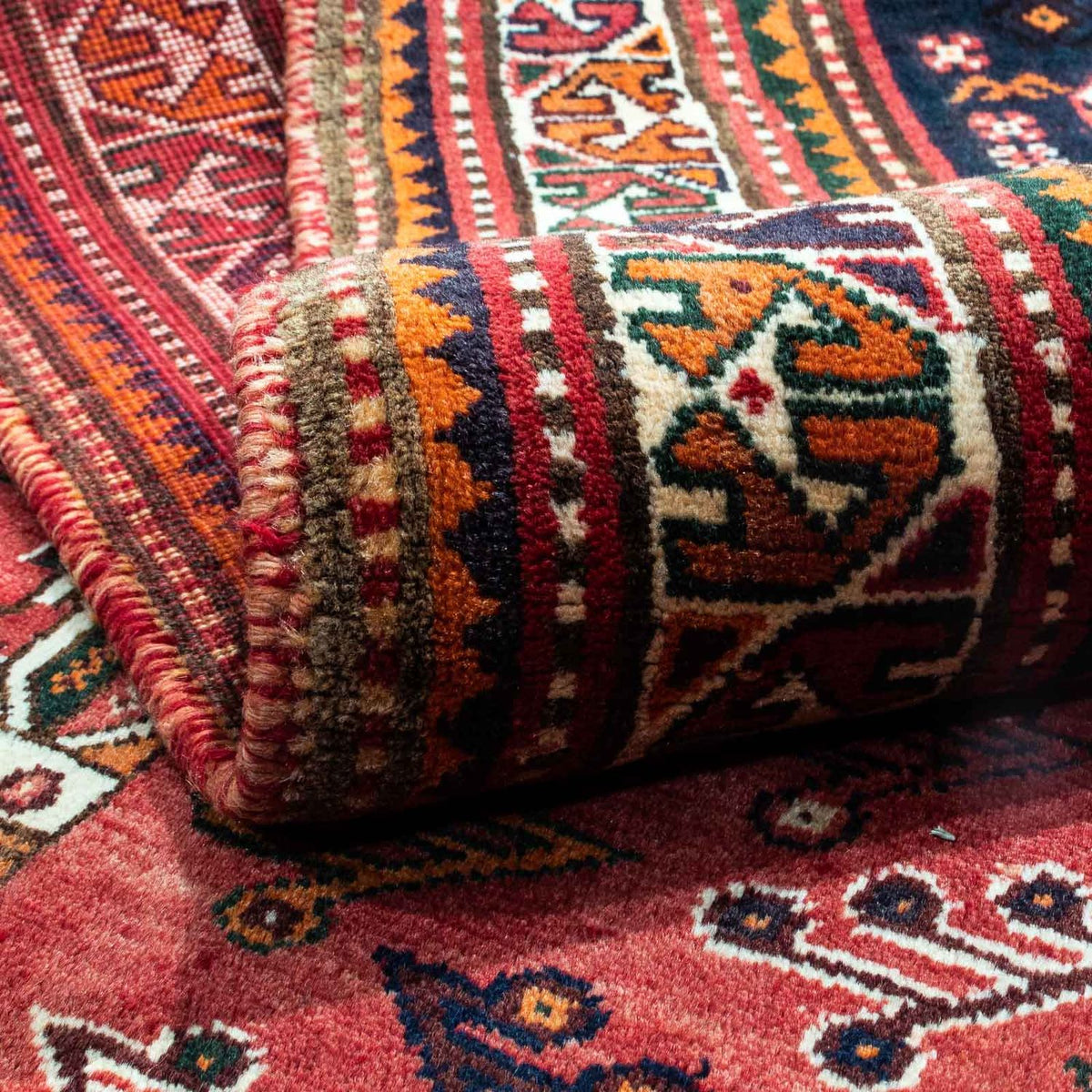 Perser Rug - Nomadic - 244 x 168 cm - dark red