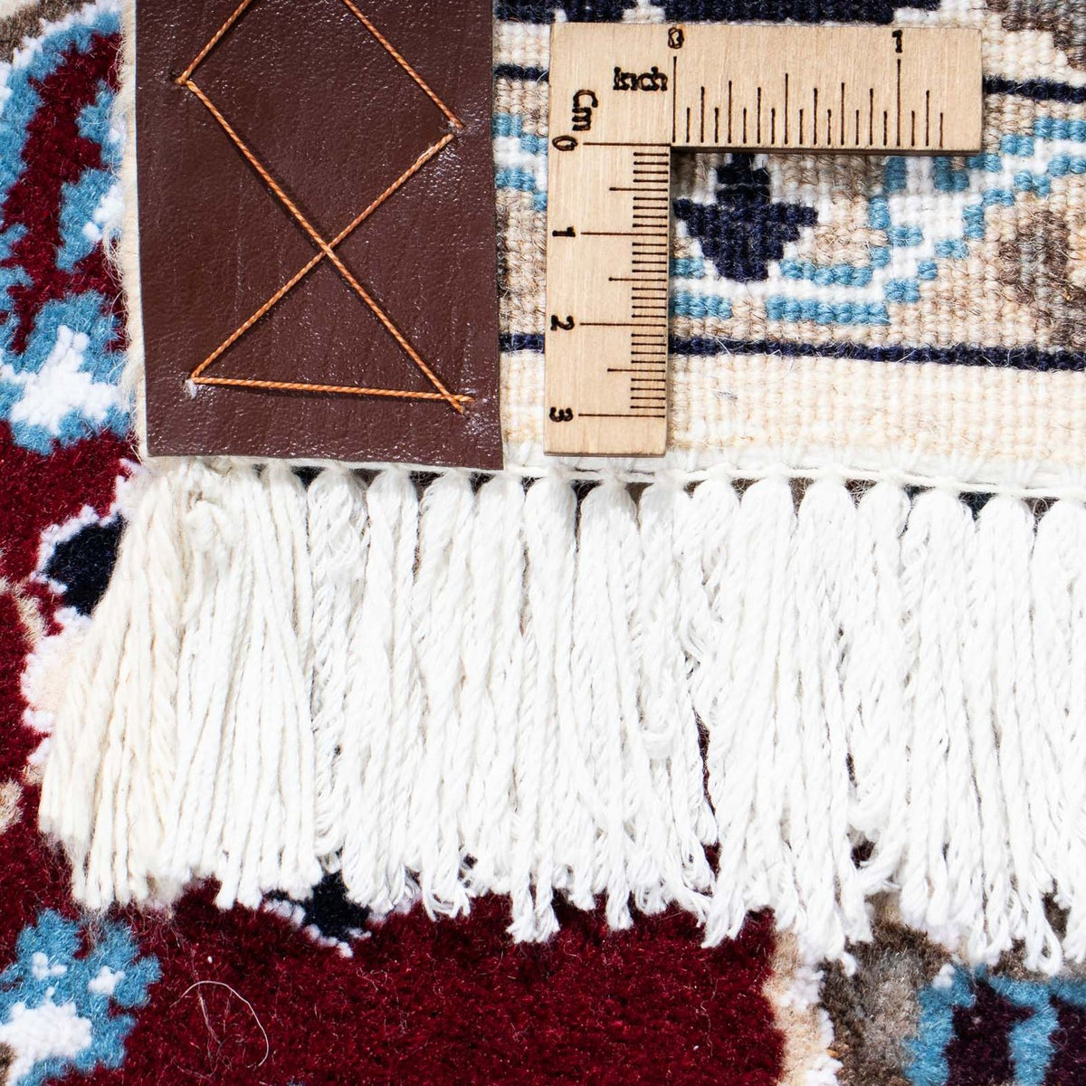 Runner Perser Rug - Nain - Royal - 178 x 106 cm - dark red