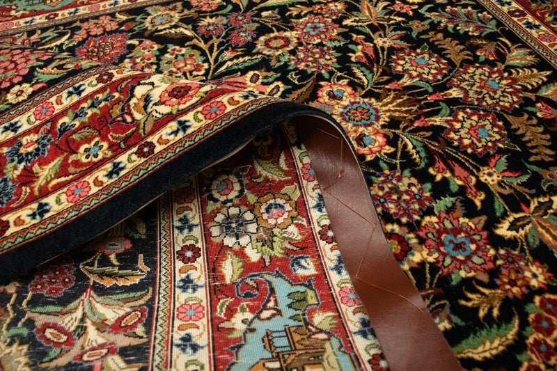 Perser Rug - Ghom - 161 x 101 cm - black