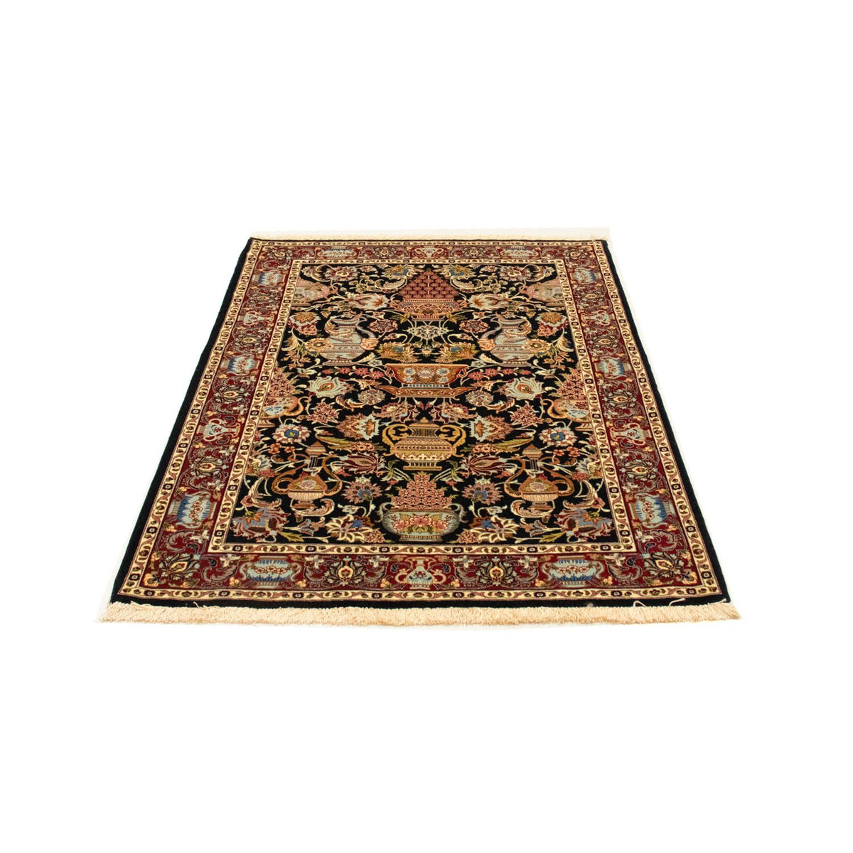 Perser Rug - Ghom - 149 x 101 cm - black