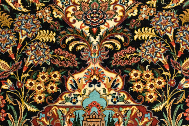 Perser Rug - Ghom - 153 x 102 cm - black