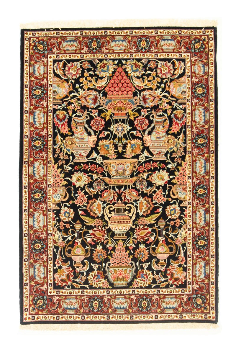 Perser Rug - Ghom - 155 x 105 cm - black