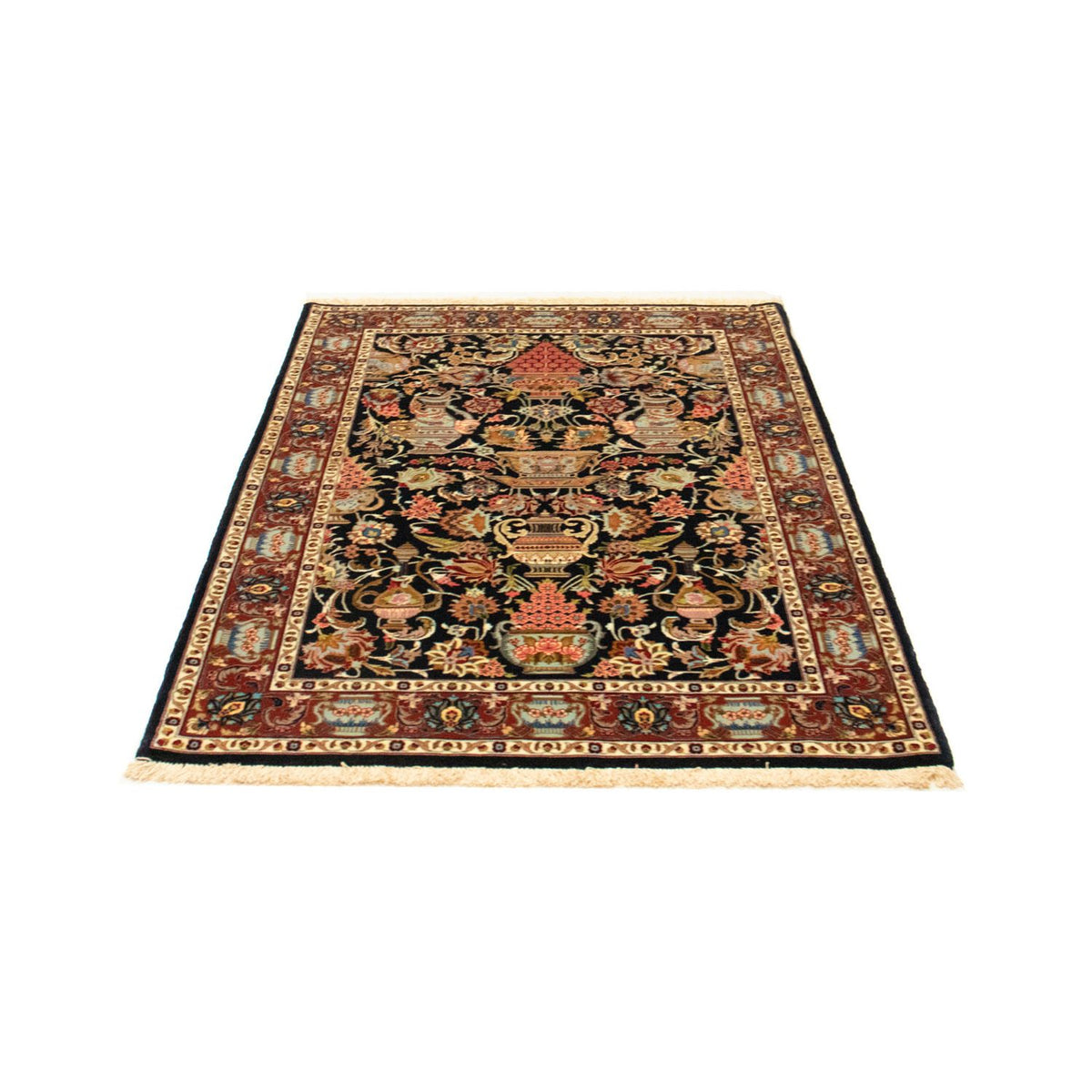 Perser Rug - Ghom - 155 x 105 cm - black