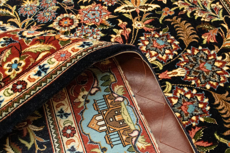 Perser Rug - Ghom - 154 x 103 cm - black