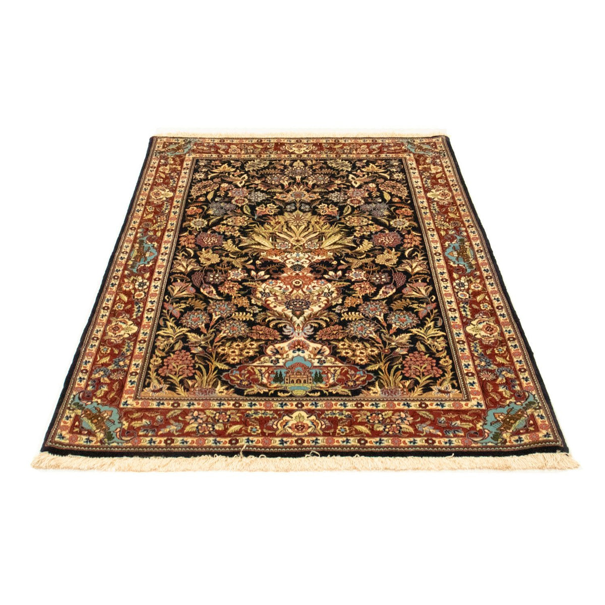 Perser Rug - Ghom - 154 x 103 cm - black