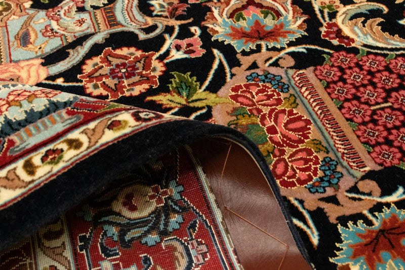 Perser Rug - Ghom - 161 x 102 cm - black