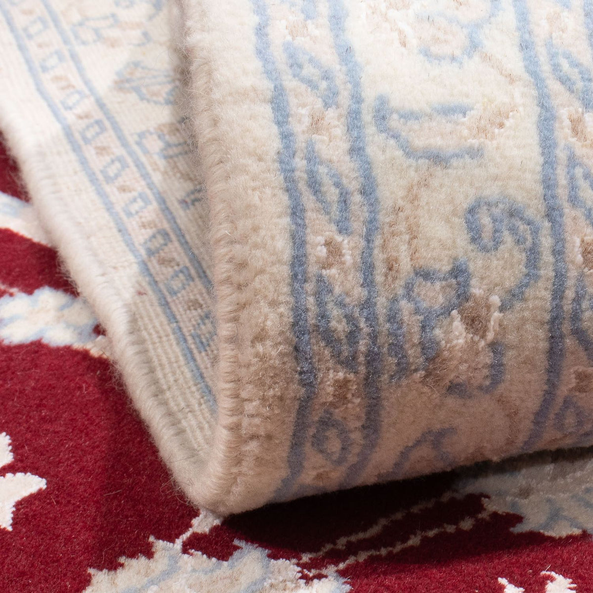 Perser Rug - Nain - 294 x 203 cm - dark red