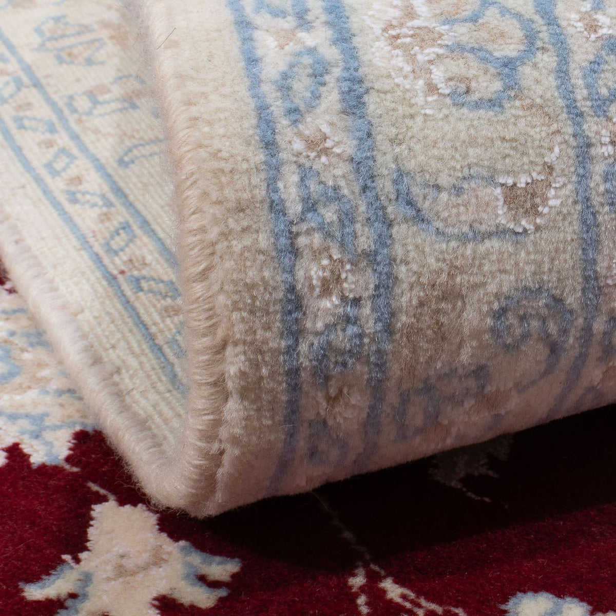 Perser Rug - Nain - 289 x 198 cm - dark red